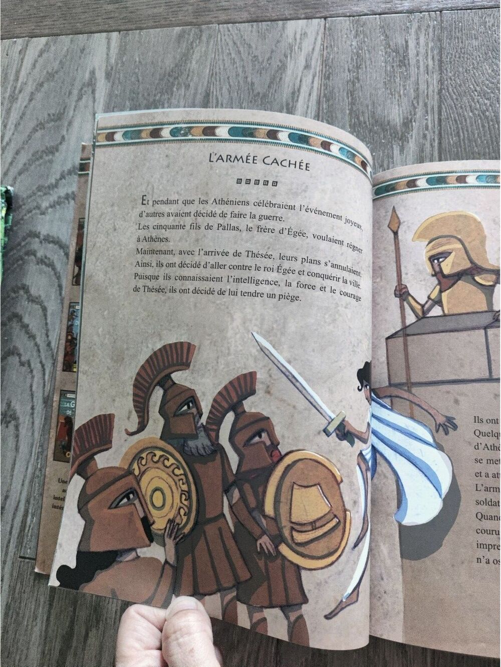 Thésée Mythologie Grecque French Childrens Book Yorgos Sgouros - Picture 3 of 4